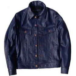 Spread collar, button front closures, flap-button chest pockets. Our jackets are very stylish, well stitched and trendy...