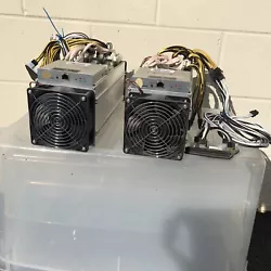 Bitmain Antminer S9(2) D3 13.5 T Bitcoin Miner - Lot of 2 perfect condition. With wires AS IS