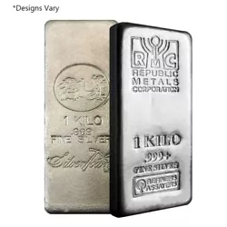 US Silver Bullion. Made from. 999 fine silver, with a weight of 1 kilo. Gross Weight: 1 Kilo. Silver Bullion Coins....