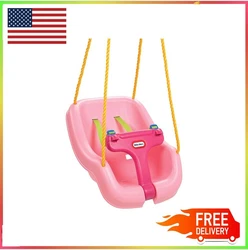 This child swing can support up to 50 lbs. CONVERTIBLE SWING SEAT Since this swing with a baby seat can also...