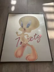 Vintage Tweety Bird Wall Mirror Picture.