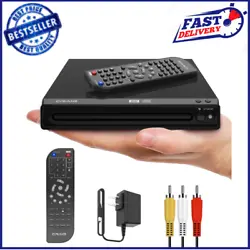 Craig CVD512a Compact DVD Player with Remote in Black | Compatible with DVD/DVD-R/DVD-RW/JPEG/CD/CD-R/CD-RW |...