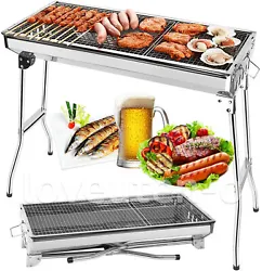 🥘【Charcoal BBQ Grill Design 】With an easy-to-follow instruction for stress-free assembly without tools, just...
