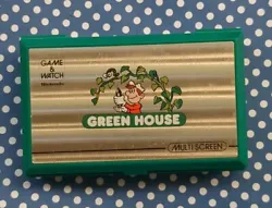 Game & Watch Green House - Dual Screen - Nintendo - Fonctionne Bien - G&W.  Alarm + game a + game B tout est ok.  Le...