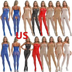 Set Include : 1x Bodysuit. Crotchless and Regular type for your choice. See-through bodysuit perfectly highlights your...