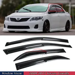 Fits ALL Following Models:   Fitment : Fits 2009-2013 Toyota Corolla 4 Door Sedan Models        Package Includes :...