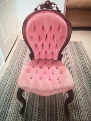Antique Red Velvet Chair