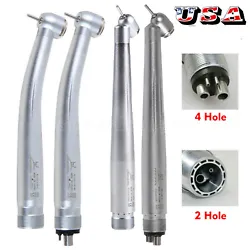 45 degree surgical handpiece, standard head, push button 4 Holes. 45 Degree Handpiece Air Exhausted Throw at the Back...