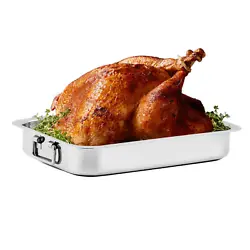 Also, no more hassle in cleaning as this roasting pan is non-stick. Don’t let anything stop you from indulging in...