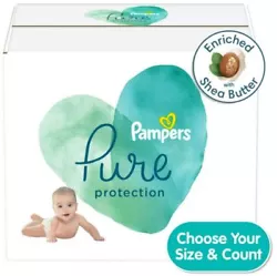 Pampers Pure Protection diapers are crafted with thoughtfully chosen materials for dry and healthy skin. Pampers...