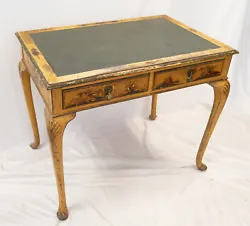 The Queen Anne Style desk is probably 19th century. Worthy of a light restoration. Good Luck!