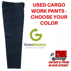 Used Hi-Visibility Reflective Hi-Vis Work Pants Cintas Redkap Unifirst G&K. Green Machine Recyclings used cargo pants...
