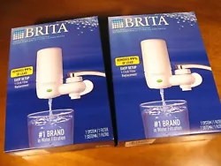 Lot of two (2), New, Brita Water Filter for Sink and Faucet Mount Water Filtration System.
