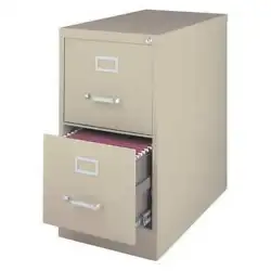 File Cabinet, File Cabinet Type Vertical, Series 2500, File Size Letter, Number of Drawers 2, Overall Width 15 in,...