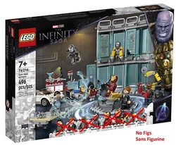 Lego Marvel - Infinity Saga #76216 - LArmurerie dIron Man. L ego Marvel - Infinity Saga #76216 - Iron Man Armoury. Box...