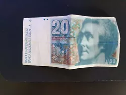 Billet Suisse 20 Francs - Horace-Bénédict de Saussure - ND (1992) - P.55j.
