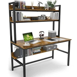 The adjustable leg studs can level the desk where needed, even on an uneven floor. Love it or your money back....