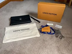 Louis Vuitton Mylockme Chain Pochette.  Very good, like new condition. Comes with box, chain crossbody strap, dustbag...