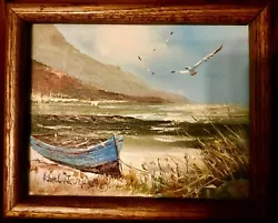 Vtg KARL NEUMANN Nautical Maritime Fine Art Oil on Canvas Painting. This is such a beautifully made oil on canvas with...
