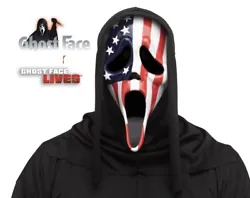 USA Scream Mask Ghost Face Masks American Flag Stars And Stripes Halloween New.