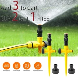 Multiple uses: Super sprinkler, lawn irrigation, garden watering, 360 degree rotation. 360° Auto Irrigation System...