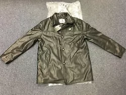 A Collezioni Italian Leather Jacket Black Size L. Condition is New with tags. Shipped with USPS Priority Mail.
