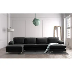 Corner Sectional. Overall - Sofa. Dark grey, Light grey, Navy blue,Black. - The seat cover back cover are removable and...