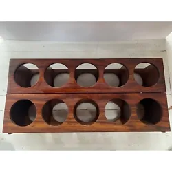 Listing is for 1 Crate and Barrel Wall Mount / Stackable Wine Rack. 2 shown in picture but selling individually. Racks...