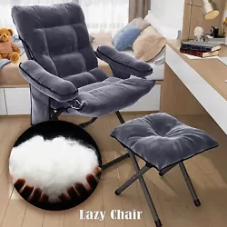 🔅Lazy Chair with Footrest This lounge sofa chair with thick padding and smooth lines will make you very comfortable...