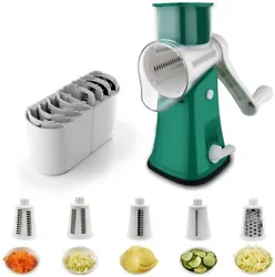 Rotary cheese Graters with Zero Injury: With no need to touch the blade anymore, this rotary cheese grater will keep...