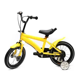 Childrens Bicycle with Training Wheels. Go out with your kids to breathe fresh air and be close to nature. Streamlined...
