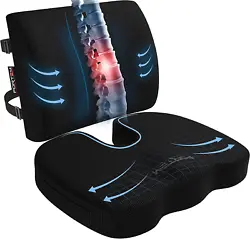 Desk chair cushion can also work as a car seat cushion, or wheelchair cushion. Best Orthopedic Pillow – FORTEM chair...