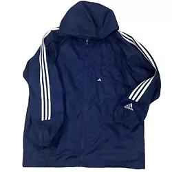 Jacket shows very little use or wear however There are brown marks on the front back and hood of jacket that should...