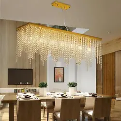 Golden high-end luxurious amd neautiful crystal rainfall design, sparkles from every angle. Our elegant crystal light...