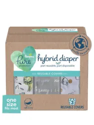 Pampers Pure Protection Hybrid Cover Unisex Diapers 3 pc.