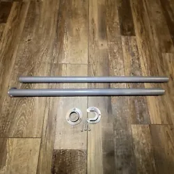 Adjustable Closet Rod. Includes 2 brackets, 3 screws and 2 rods.