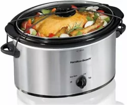 Hamilton Beach 33156SZ 5 Quart Portable Slow Cooker.
