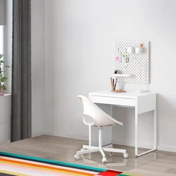 IKEA 302.130.76 Micke Desk White. A clean and simple look that fits just about anywhere. You can combine it with other...