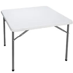 【Durable】- The Square Table has durable structure, it can hold up to 350lbs for an hour. 【Save Space】- The...