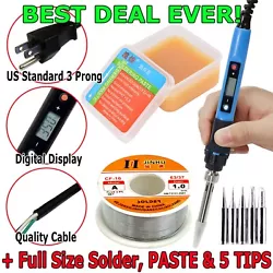 Clean soldering iron tip and 