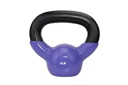 This vinyl covered kettlebell weight varies and is clearly marked, available in 5lbs, 10lbs, 15lbs, 20lbs, 25lbs,...