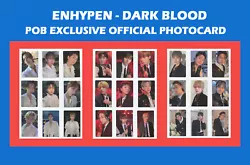 This is the Official Photocard for the  ENHYPEN - DARK BLOOD  album. We usually send response within 24 hours. Item...