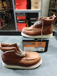 Heat-, oil-, slip-, and abrasion-resistant, non-marking rubber outsole. Padded top collar for comfort. Steel shank for...