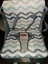 Nuby Easy Go Safety Lightweight High Chair Booster Seat, Great for Travel, Gray.  It was used a couple times so its...
