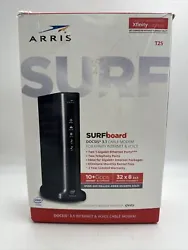 ARRIS T25 DOCSIS 3.1 Gigabit Surfboard Cable Modem Internet Router. Like new in very good condition, used a handful of...