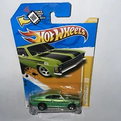 Hot Wheels CHEVROLET SS 2012 New Models #20 20/50 GREEN 1:64 Car Black Decals.