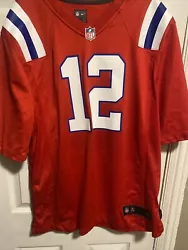 Get ready to show your support for the New England Patriots with this Tom Brady #12 On Field Jersey. The jersey is made...