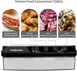 ---【Separate Design】The AP-13 food saver vacuum sealer machine has a separate design with all the electronic...