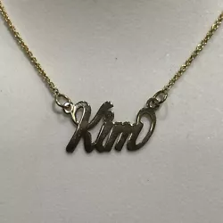 Personalized name necklace KIMBrand new!14k yellow gold7.6 grams18 inch length