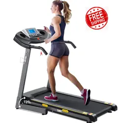 Our upgraded treadmill is equipped with 12% auto incline and the +/- buttons built-in handrails allow you to optimally...